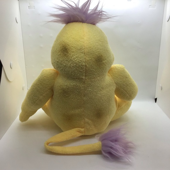 Very Rare Tuck in Time Yellow Purple Plush Stuffed Animal Unknown Character - Picture 8 of 9